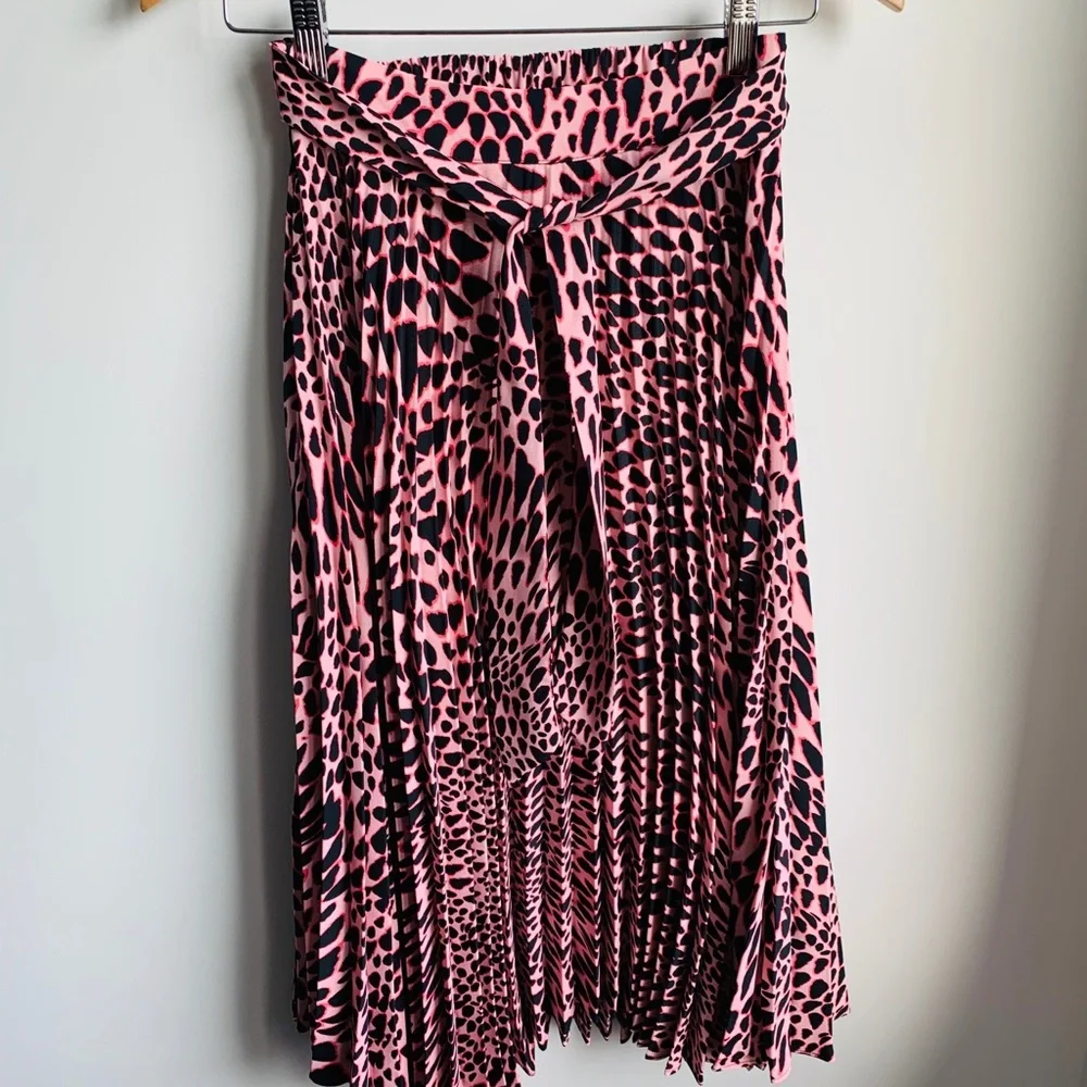 Topshop Flowy pink midi skirt - Picture 3 of 6